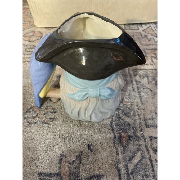 1960 SIGNED LEGO SWASHBUCKLER PIRATE Ceramic Mug 4 5/8" tall or Vase Parrot Bird - Picture 5 of 6